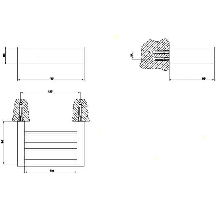 Gessi Rettangolo Полочка для душа 14 см, цвет: chrome 20804#031