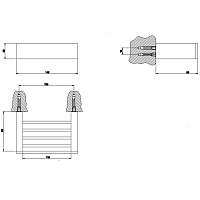 Gessi Rettangolo Полочка для душа 14 см, цвет: chrome 20804#031