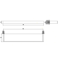 Gessi Rettangolo Полочка для душа 60 см, цвет: chrome 20945#031