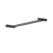 Gessi Rilievo Полотенцедержатель двойной, 60 см, подвесной, цвет: matte black 59405#299