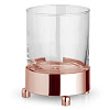 Bertocci Cinquecento Стакан для зубных щеток настольный, стеклянный матовый, цвет: розовое золото 110 0530 5500