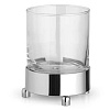 Bertocci Cinquecento Стакан для зубных щеток настольный, прозрачное стекло, цвет: хром 110 0530 0000