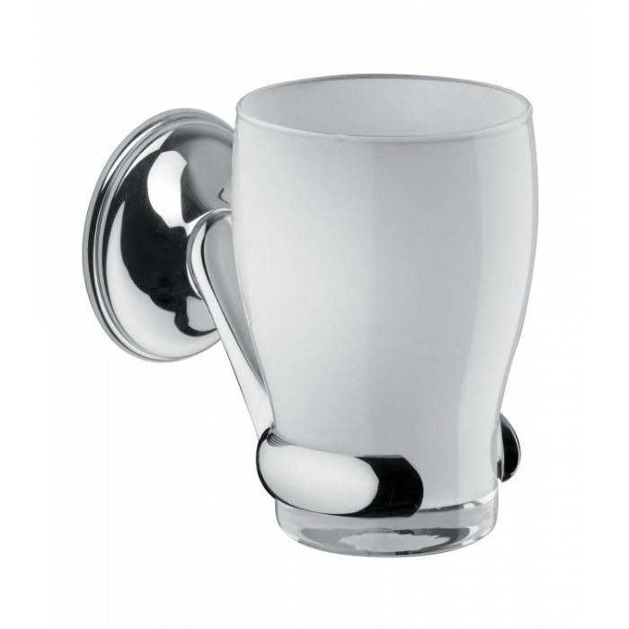 Bongio Fleur Стакан подвесной, стеклянный, с держателем, 11х7 см, цвет хром 11014CR