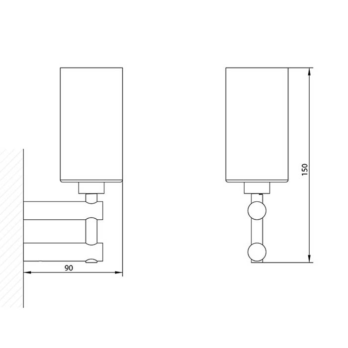 Bongio T Collection Стакан подвесной, хром 30013CR00