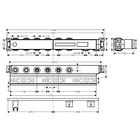 Hansgrohe RainSelect Встраиваемая часть термостата на 4 потребителя 15312180