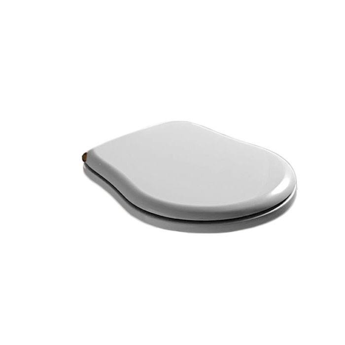 Kerasan Retro Крышка-сиденье для унитаза, крепление бронза, цвет: Bianco lucido 109301