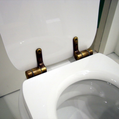 Kerasan Retro Крышка-сиденье для унитаза, крепление бронза, цвет: Bianco lucido 109301