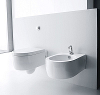 Kerasan Flo Крышка-сиденье для унитаза, крепление хром, цвет: Bianco lucido 318901