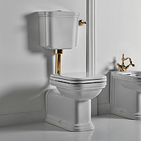 Kerasan Труба сливная для низкого подвесного бачка, цвет: Oro 757191