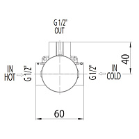 Bossini Встраиваемая часть смесители для душа на 1 потребитель Z00007