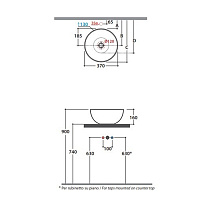 Globo T-Edge Донный клапан без перелива, с керамической крышкой, цвет: graniglia turchese FI024GT