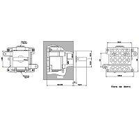 Gessi Rettangolo Запорный вентиль для термостата, внешняя часть, цвет: chrome 43264#031