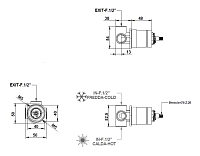 Bongio Внутренняя часть прогрессивного смесителя для душа 0986200PG