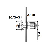 Bongio Cristallo Кран, цвет хром/хрусталь 04500CR00