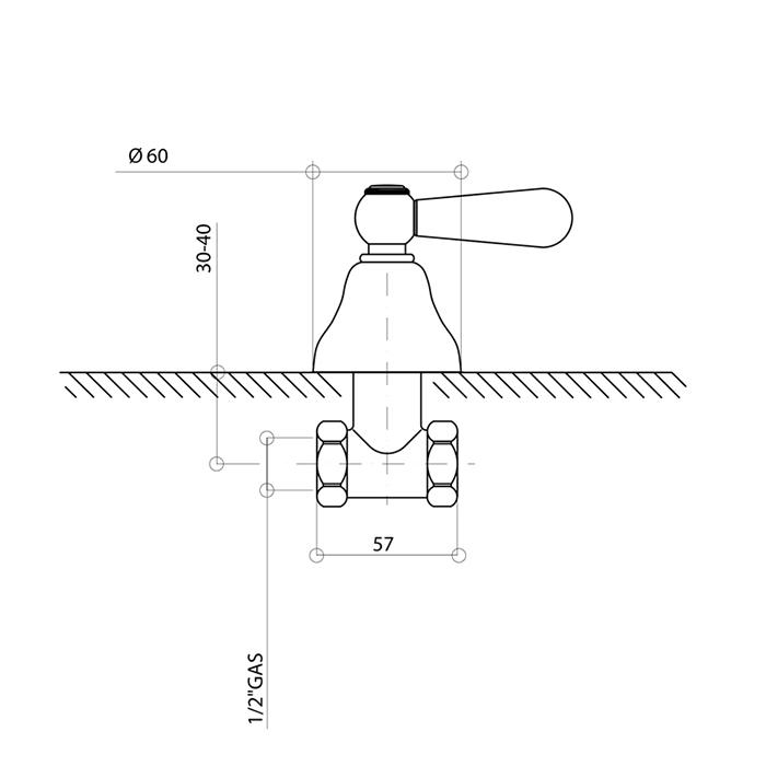 Bongio Oxford Lux Кран, цвет хром/белый фарфор 19500CR0L
