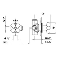 Fantini I Balocchi Запорный вентиль, цвет белый матовый 60 29 0690B
