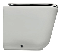 Kerasan Tribeca Крышка-сиденье Slim для унитаза, с микролифтом, крепление хром, цвет: Bianco lucido 519101