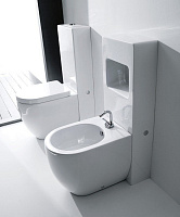 Kerasan Ego Бачок напольный для биде, с вырезом для аксессуаров, цвет: Bianco 2482 bi