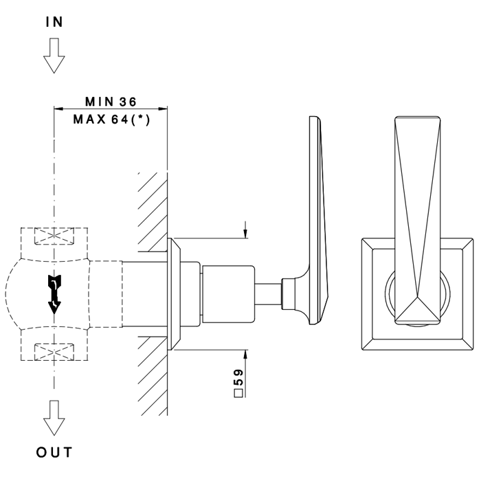 Nicolazzi Termostatico Наружная часть запорного вентиля 3/4”, цвет хром 4912CR28