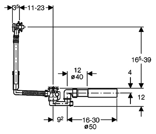Слив-перелив Geberit 150.520.21.1