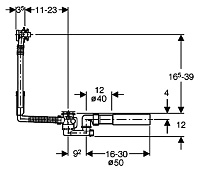 Слив-перелив Geberit 150.520.21.1