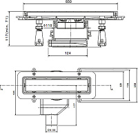 Душевой лоток Pestan Confluo Premium Line 850 с решеткой 13100006