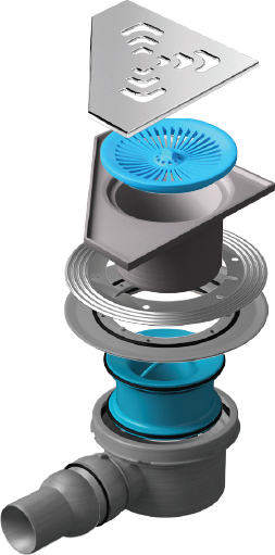 Pestan Angle Точечный трап 20х20 цвет:хром 13000013