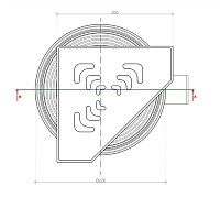 Pestan Angle Точечный трап 20х20 цвет:хром 13000013