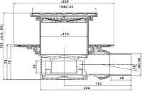 Pestan Angle Точечный трап 20х20 цвет:хром 13000013