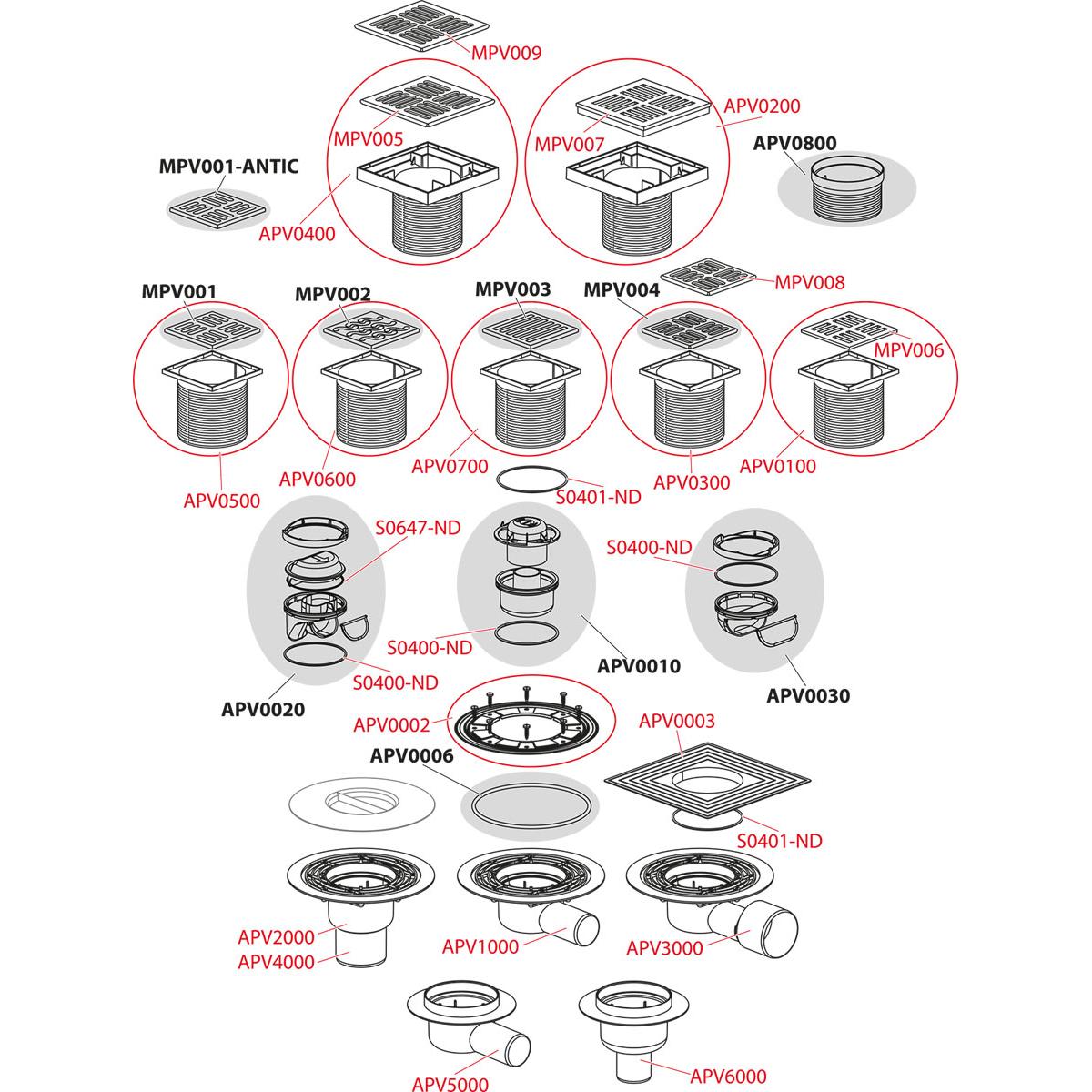 Alcaplast APV Сливной трап 10,5x10,5/5, цвет: хром APV32