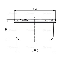 Alcaplast APV Гидрозатвор мокрый, цвет: серый APV0050