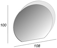 Cezares Зеркало круглое, круглый, 108х2хh100 см. 44773