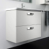 Roca Gap Тумба под раковину, подвесная 60х41,2х60h см, с 2мя выдвижными ящиками, цвет: белый матовый ZRU9302734