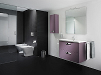 Roca Gap Тумба под раковину подвесная 80х41,2х60h см, с 2мя выдвижными ящиками, цвет: фиолетовый мат ZRU9302740