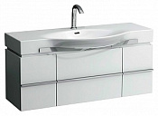 Laufen Palace Тумба под раковину, подвесная 119,5х37,5х46h см, 1 ящик, 2 дверцы, цвет: белый матовый 4.0130.1.075.463.1