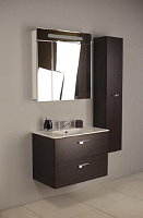 Roca Victoria Nord Зеркальный шкаф 80х81 см, с подсветкой, без выключателя, цвет: белый глянцевый ZRU9000033