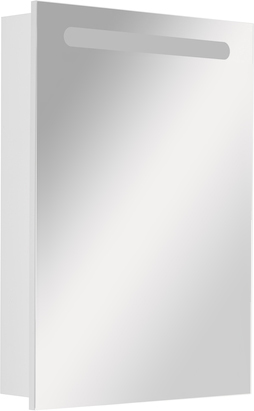 Roca Victoria Nord Зеркальный шкаф 60х81 см, с подсветкой, прав, без выключателя, цвет: белый глянец ZRU9000030