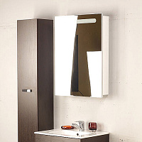 Roca Victoria Nord Зеркальный шкаф 60х81 см, с подсветкой, прав, без выключателя, цвет: белый глянец ZRU9000030