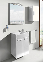 Roca Debba Тумба под раковину, напольная 50х36х86,5h см, 2 створки, ножки, цвет: белый глянцевый ZRU9302710