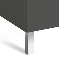 Roca Debba Тумба под раковину, напольная 50х36х86,5h см, 2 створки, ножки, цвет: белый глянцевый ZRU9302710