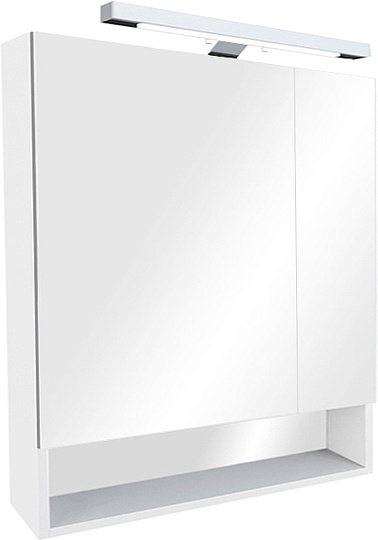 Roca Gap Зеркальный шкаф 80х85 см, с подсветкой, без выключателя, цвет: белый матовый ZRU9302750