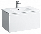 Laufen Pro S Тумба под раковину, подвесная 80х50х43h см, 1 ящик, 1 внутр. ящик, цвет: белый матовый 8.6096.4.463.104.1