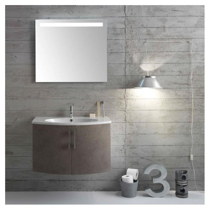 Globo Mirror Frames Зеркало 80x70 см, с глянцевой кромкой, LED подсветкой и сенсорным выключателем BPS080
