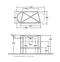 Globo Bob Консоль металлическая напольная с полотенцедержателем, 93x46x72h см, цвет: черный матовый OP019BAR