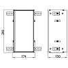 Emco Asis Монтажная рама 17,4х34 cм, для встраиваемых модулей 150 и 2.0 9725 000 21