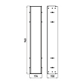 Emco Asis Монтажная рама 17,4х96 cм, для модулей 150 9760 000 61