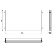 Emco Prime2 Монтажная рама для встраиваемого шкафа 1300, 129,9xh72,2 cм 9497 000 16