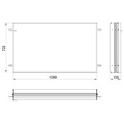 Emco Prime2 Монтажная рама для встраиваемого шкафа 1600, 159,9xh72,2 cм, 9497 000 15
