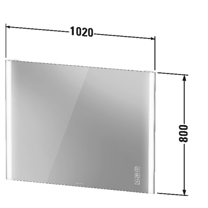 Duravit XViu Зеркало с подсветкой 102x80xh4 cм, цвет champagne matt XV70430B1B1