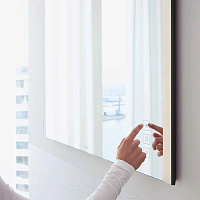 Duravit XViu Зеркало с подсветкой 80x82xh4 cм, цвет матовый черный XV70420B2B2